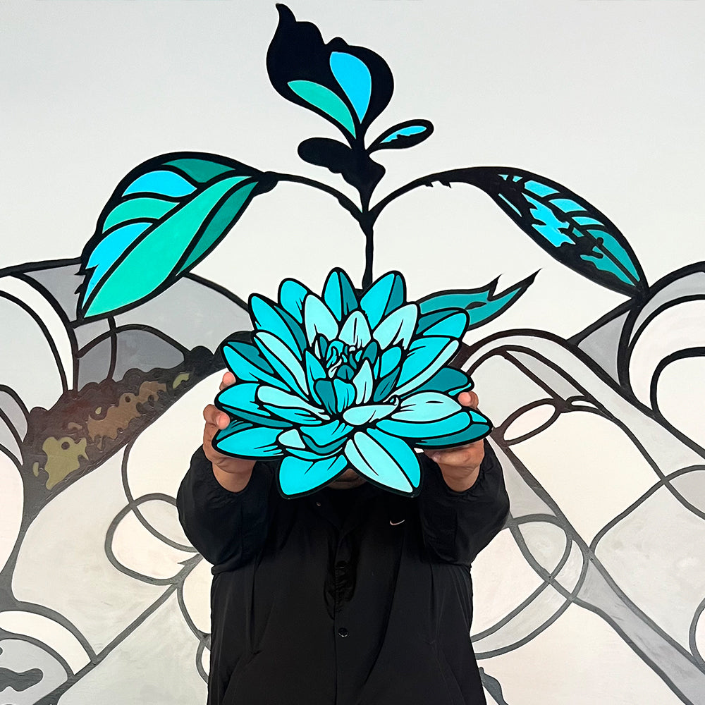 Bored Again 18" Acrylic Giclée Die Cut Print by David Flores